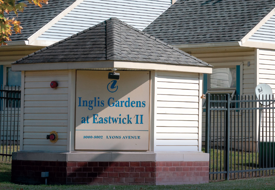 Signage Outside of Eastwick II Complex