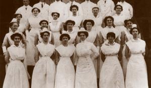 Graduates of an Inglis nursing program during the 1920s